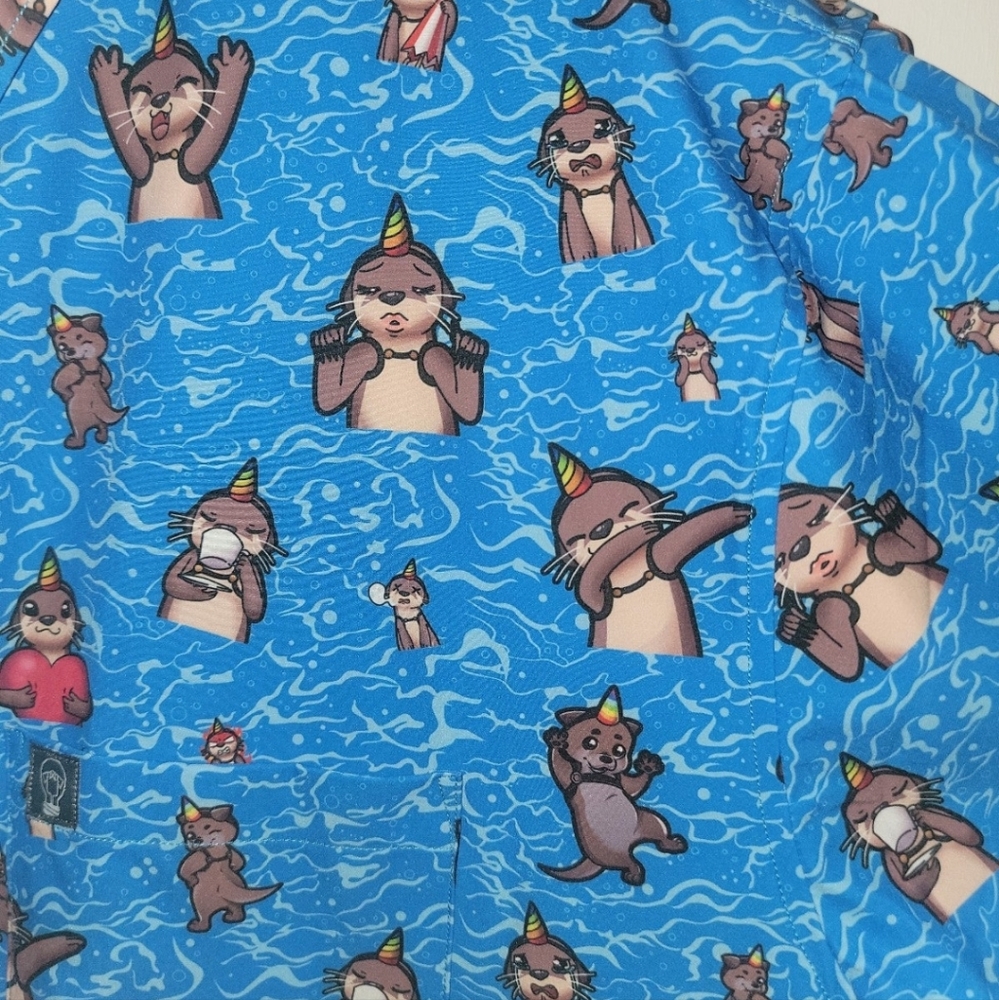 3xl Otter button up blouse